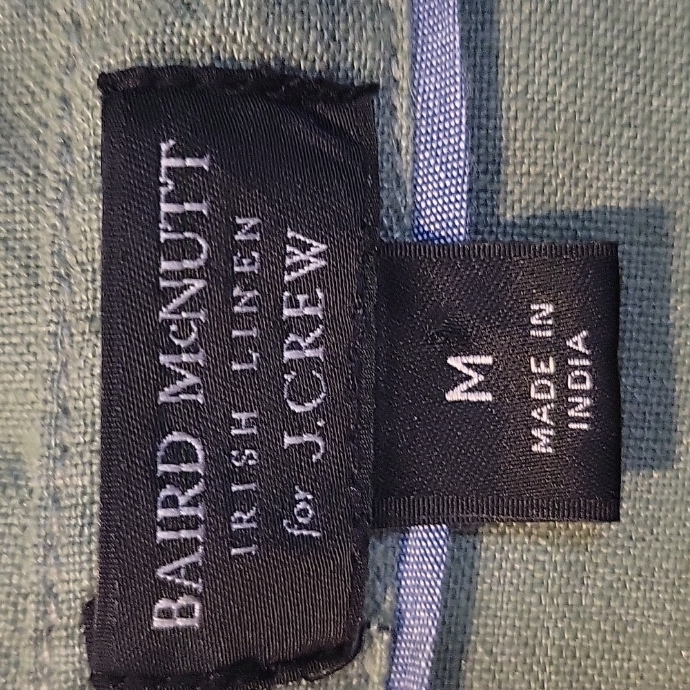 J. CREW BAIRD MCNUTT IRISH LINEN SHIRT DRESS M GREEN - Picture 4 of 14